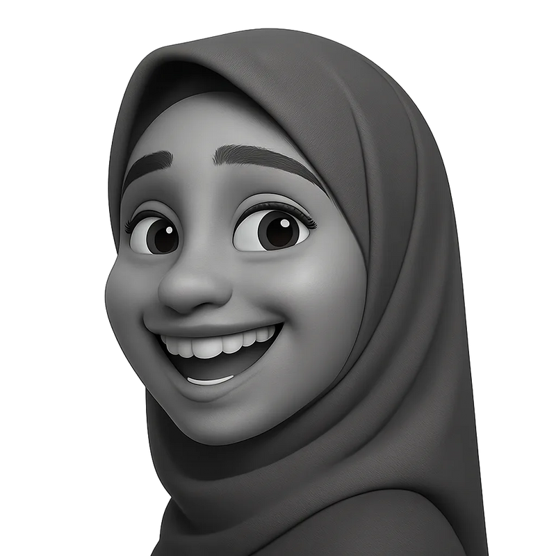 The illustartion of Yesterday's Team Member Fathima Hiba Who Works As A Copywriter