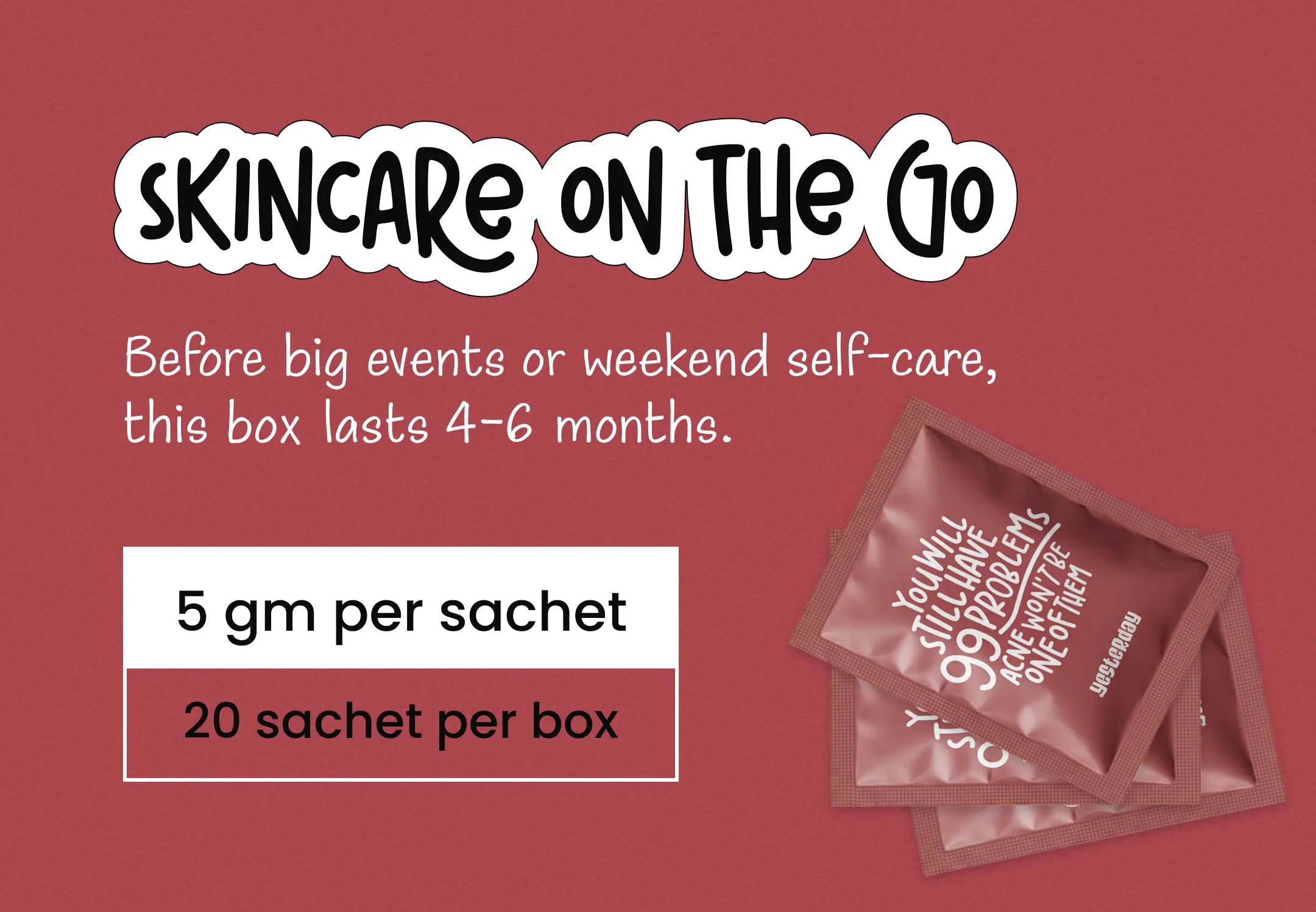 An Image Showing When To Use Anti Acne Face Pack and How Much The Box Lasts