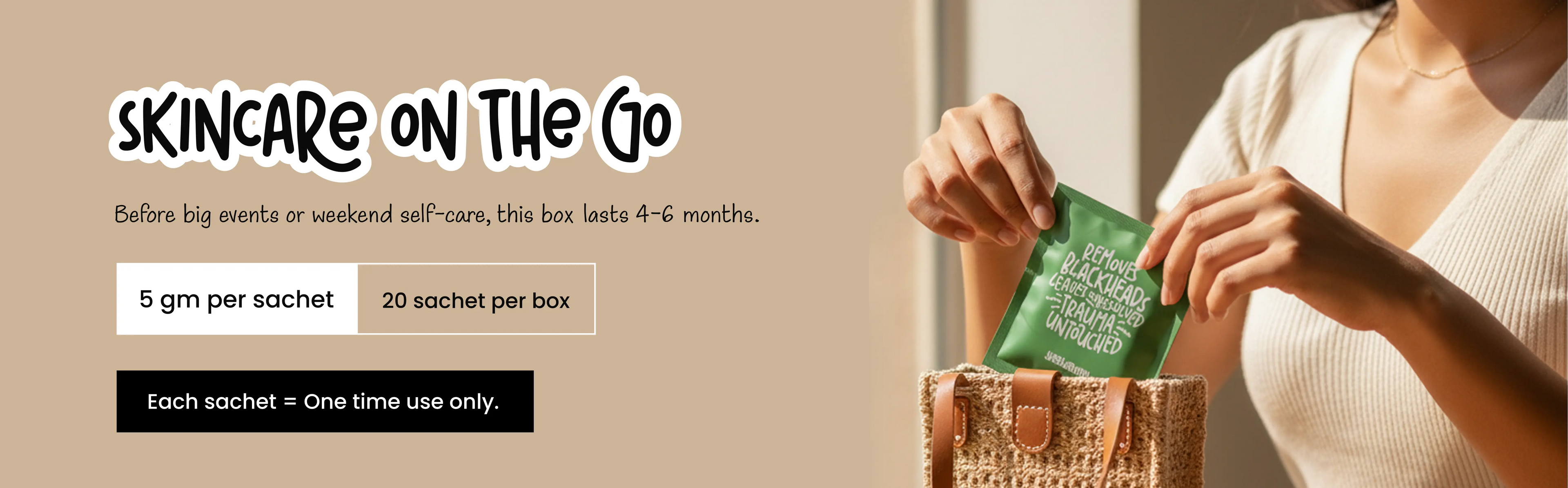 An Image Showing When To Use Blackheads Face Pack and How Much The Box Lasts