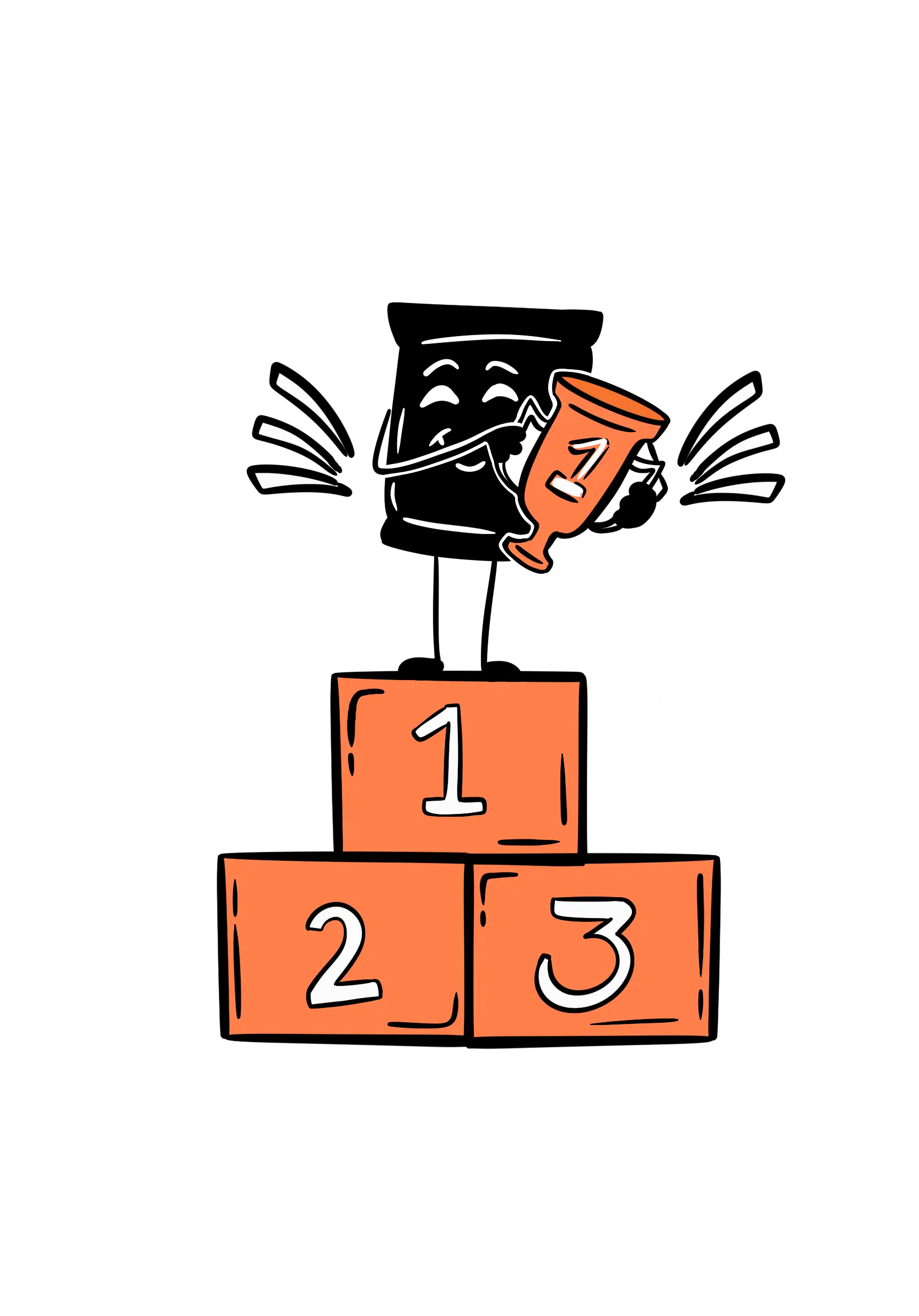 yesterday sachet on mark 1 with a trophy